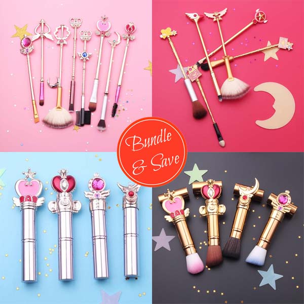 Bundle & Save - Sailormoon & Cardcaptor Sakura Makeup Brush Set