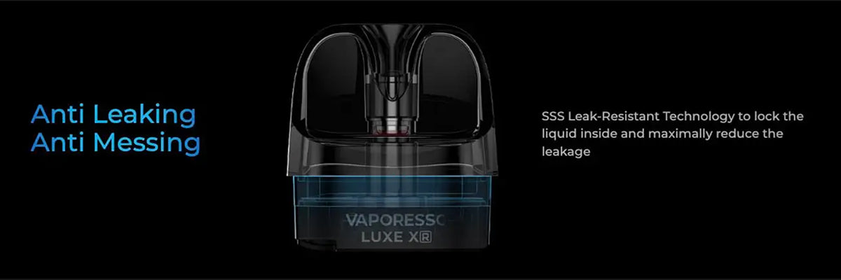 Luxe XR pods SSS leak-resistant technology