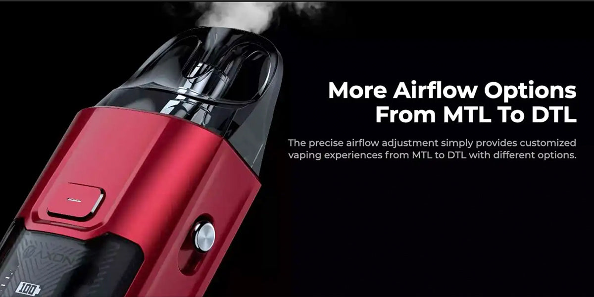 Luxe XR Max by Vaporesso customisable airflow description