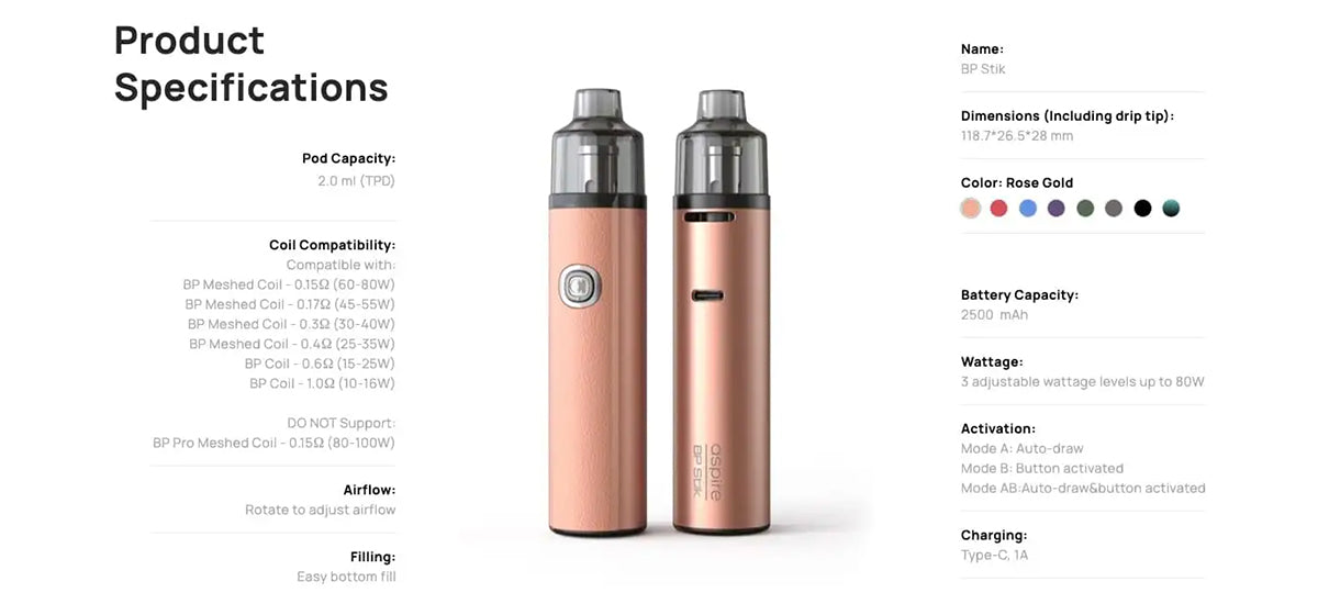 aspire BP Stik pod kit image 12