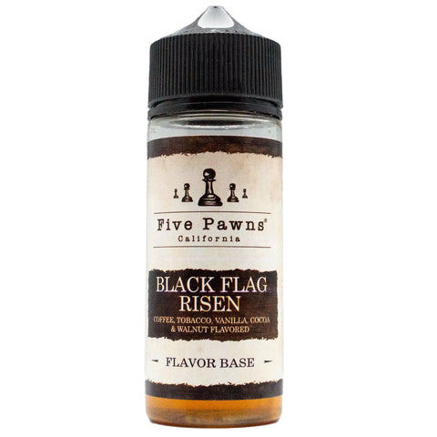 black flag risen 100ml by five pawns