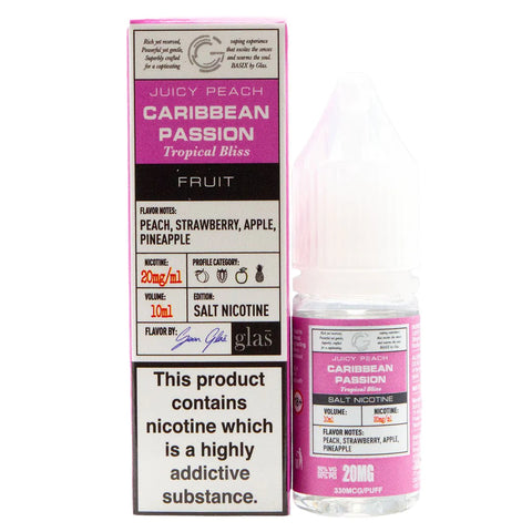 glas basix 10ml nic salt caribbean passion