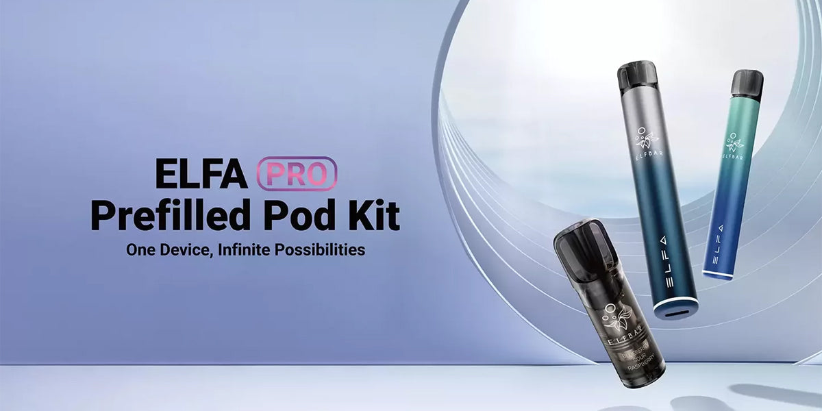 two elfa pro pre-filled pod kits by elf bar