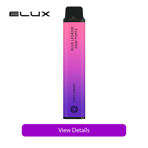 fizzy cherry disposable vape by elux legend