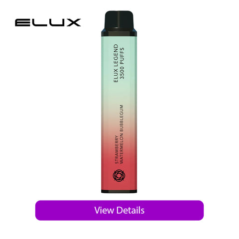 strawberry watermelon bubblegum disposable vape by elux legend