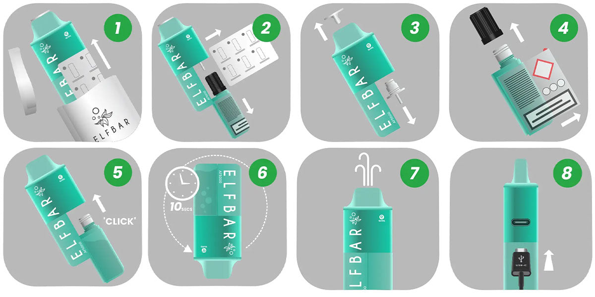 how to use the elf bar af5000