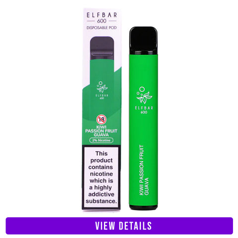 kiwi passionfruit guava disposable vape by elf bar