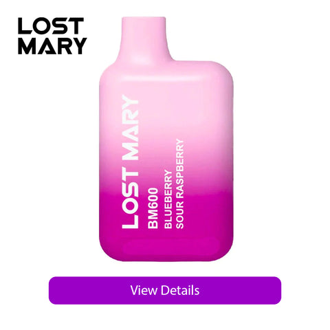 blueberry sour raspberry disposable vape by lost mary