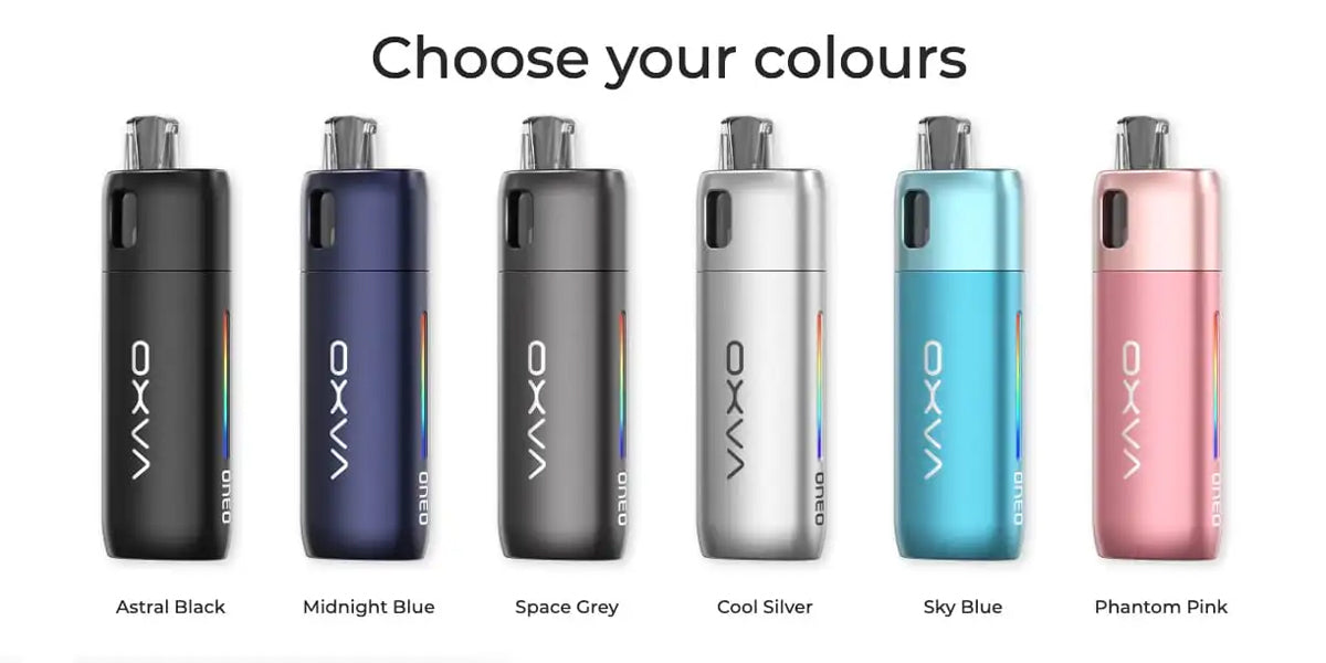 oxva oneo pod kit colours available