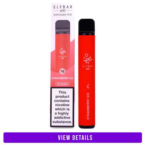 strawberry ice disposable vape by elf bar