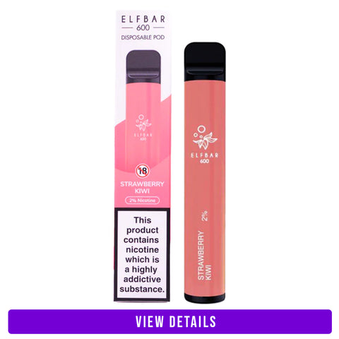 strawberry kiwi disposable vape by elf bar