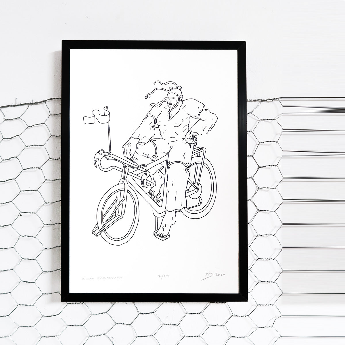 rafał dominik, dziwna rowerzeystka, serigrafia, sitodruk, silkscreen