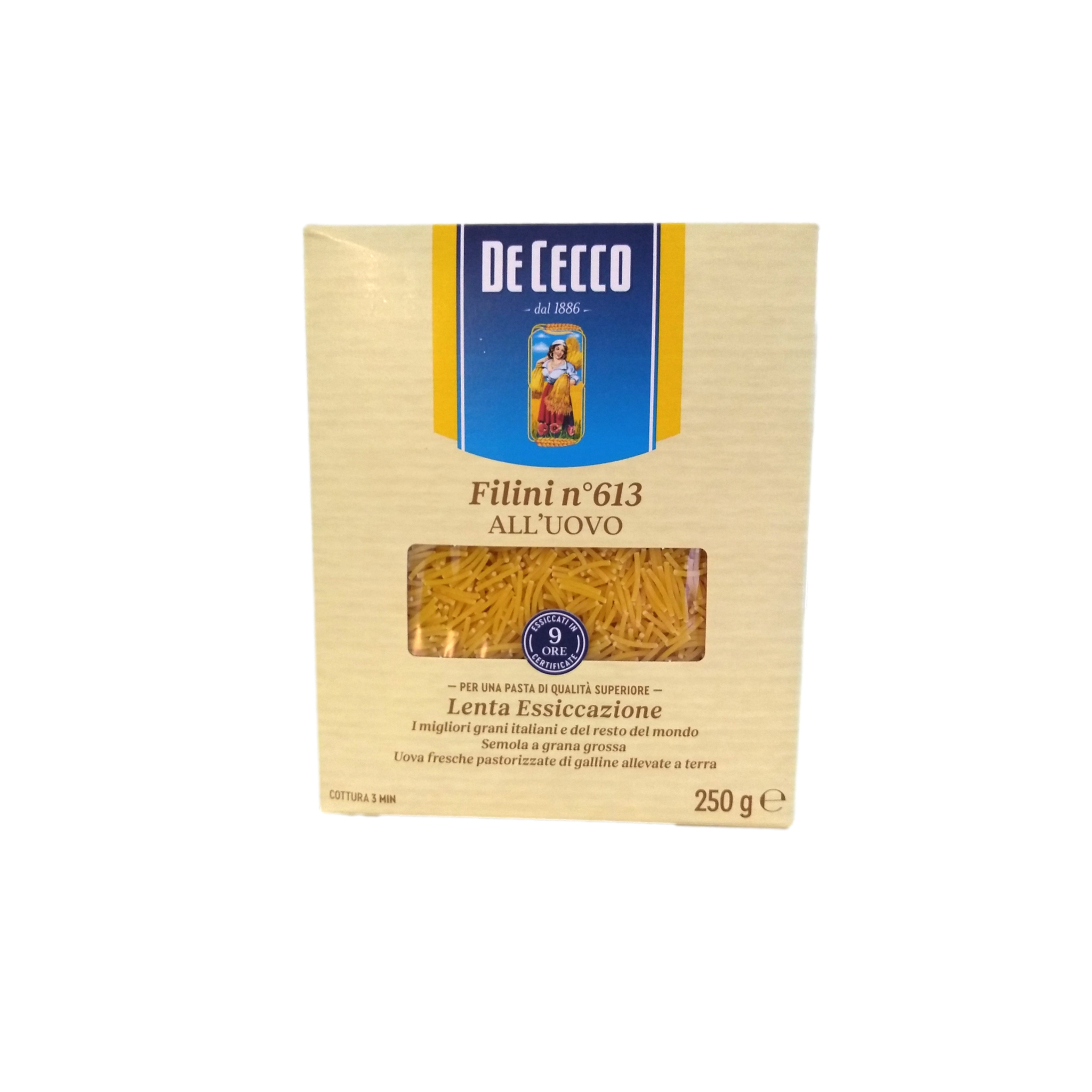 DE CECCO SMALL EGG PASTA GR 250 FILINI N 73 – myDelibox