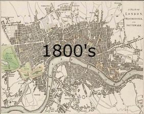 Map Of London In The 1800S - Marteko