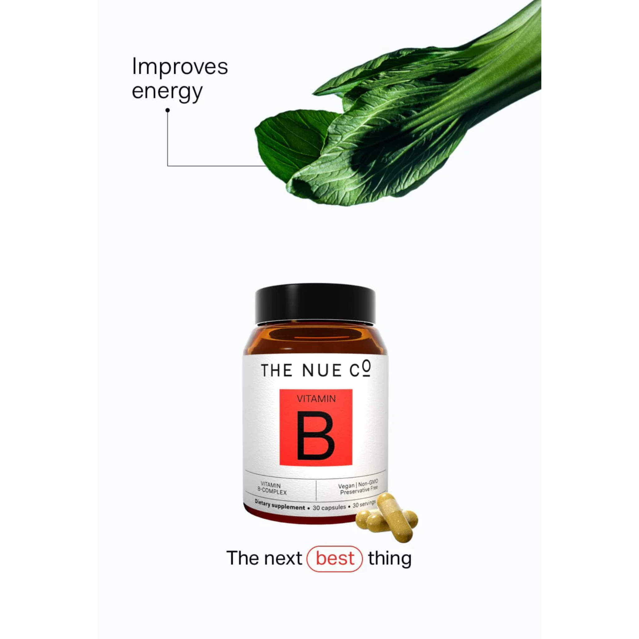 The Nue Co VITAMIN B COMPLEX | 30 Capsules