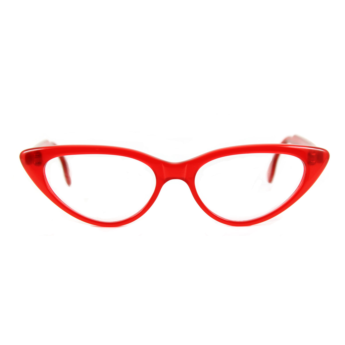 Bardot, 1950s retro style cat eye glasses, red– Retropeepers Ltd