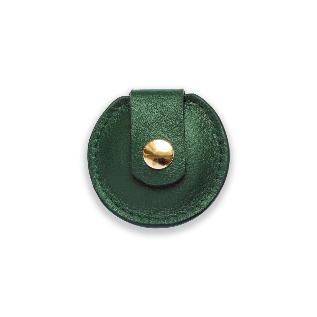 SULADA AirTag key ring holder in synthetic leather - Green