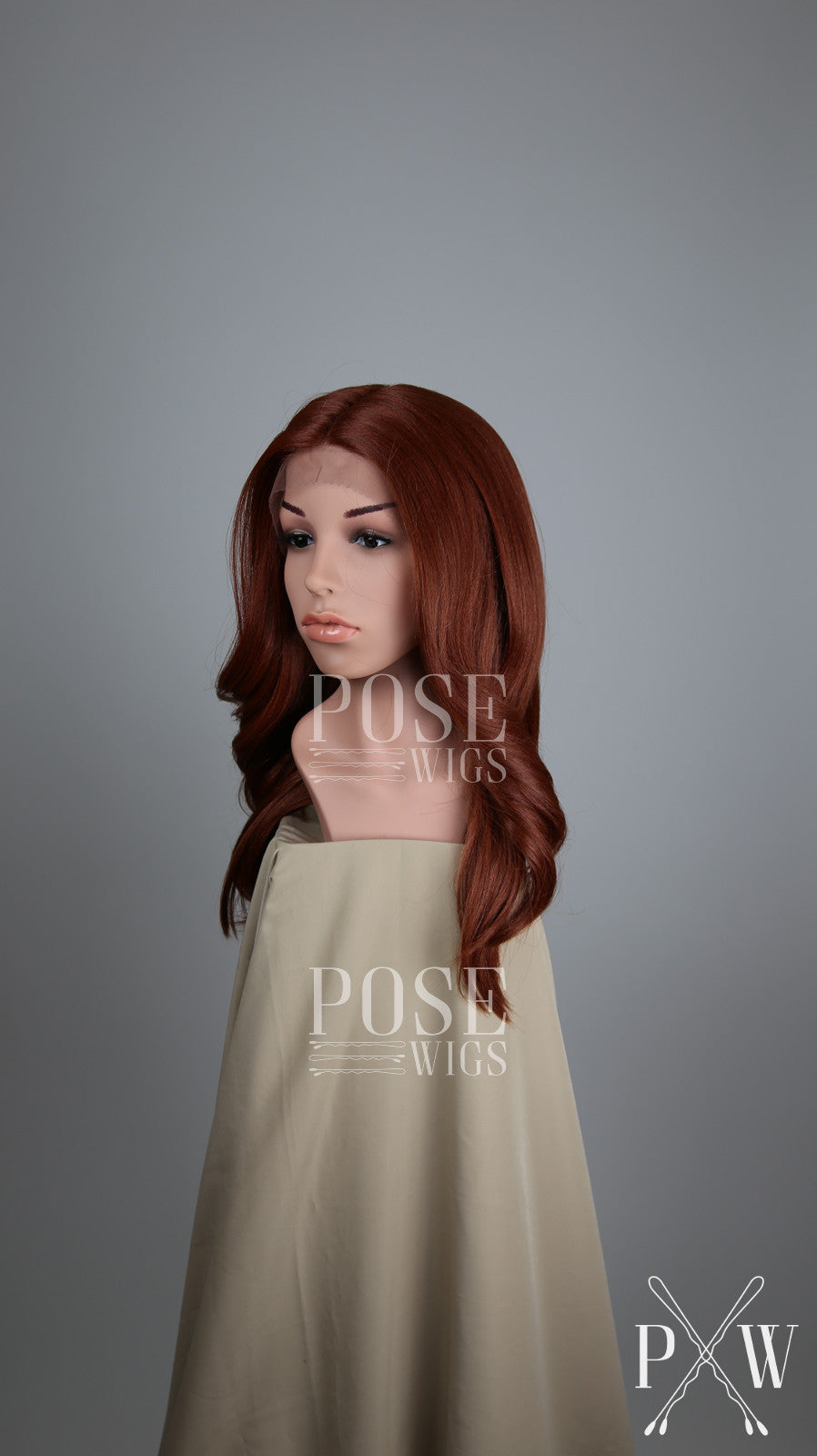 Red Long Wavy Lace Front Wig - Duchess Series LDSAF52 – Pose Wigs