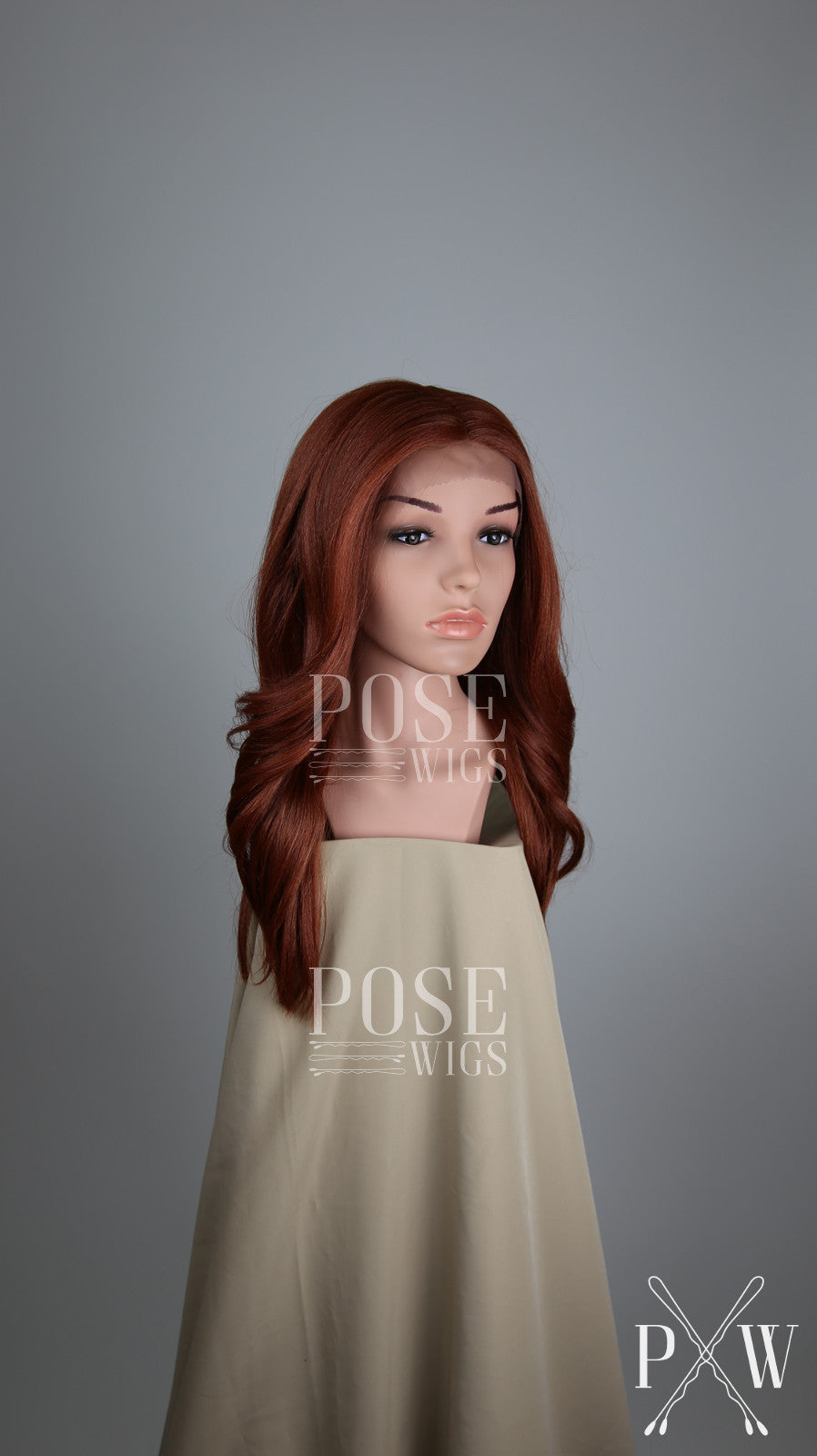 Red Long Wavy Lace Front Wig - Duchess Series LDSAF52 – Pose Wigs