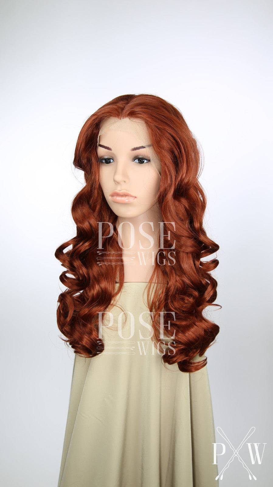 Red Long Curly Lace Front Wig - Princess Series LP112