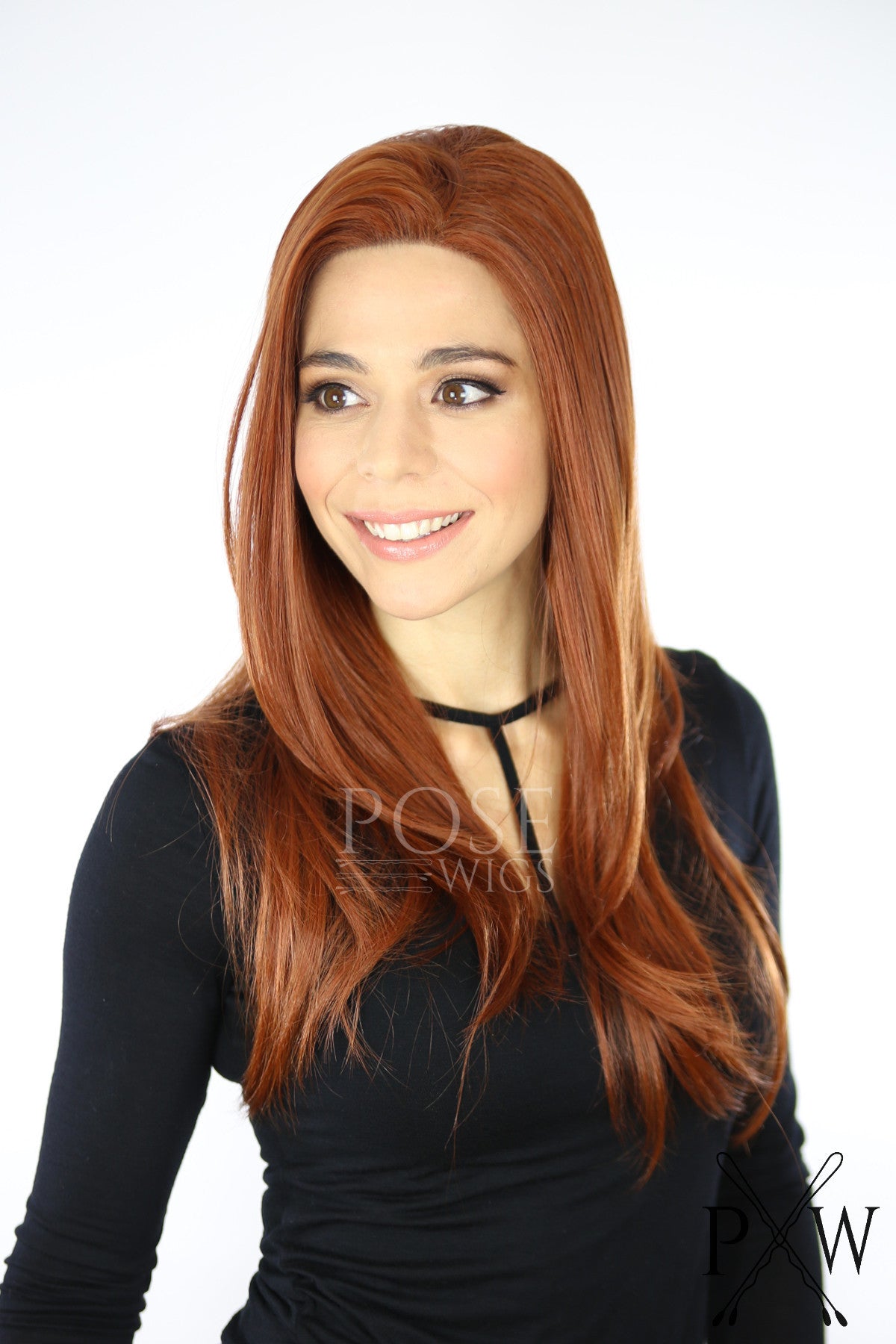 Red Long Straight Lace Front Wig Duchess Series Lddah52 Pose Wigs 