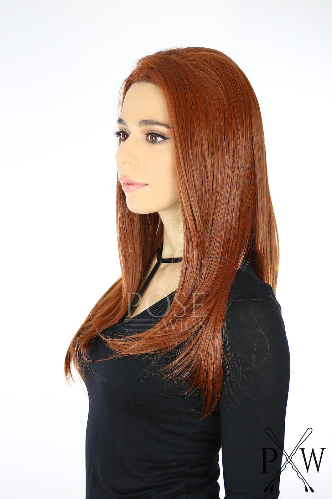 Red Long Straight Lace Front Wig Duchess Series Lddah52 Pose Wigs 