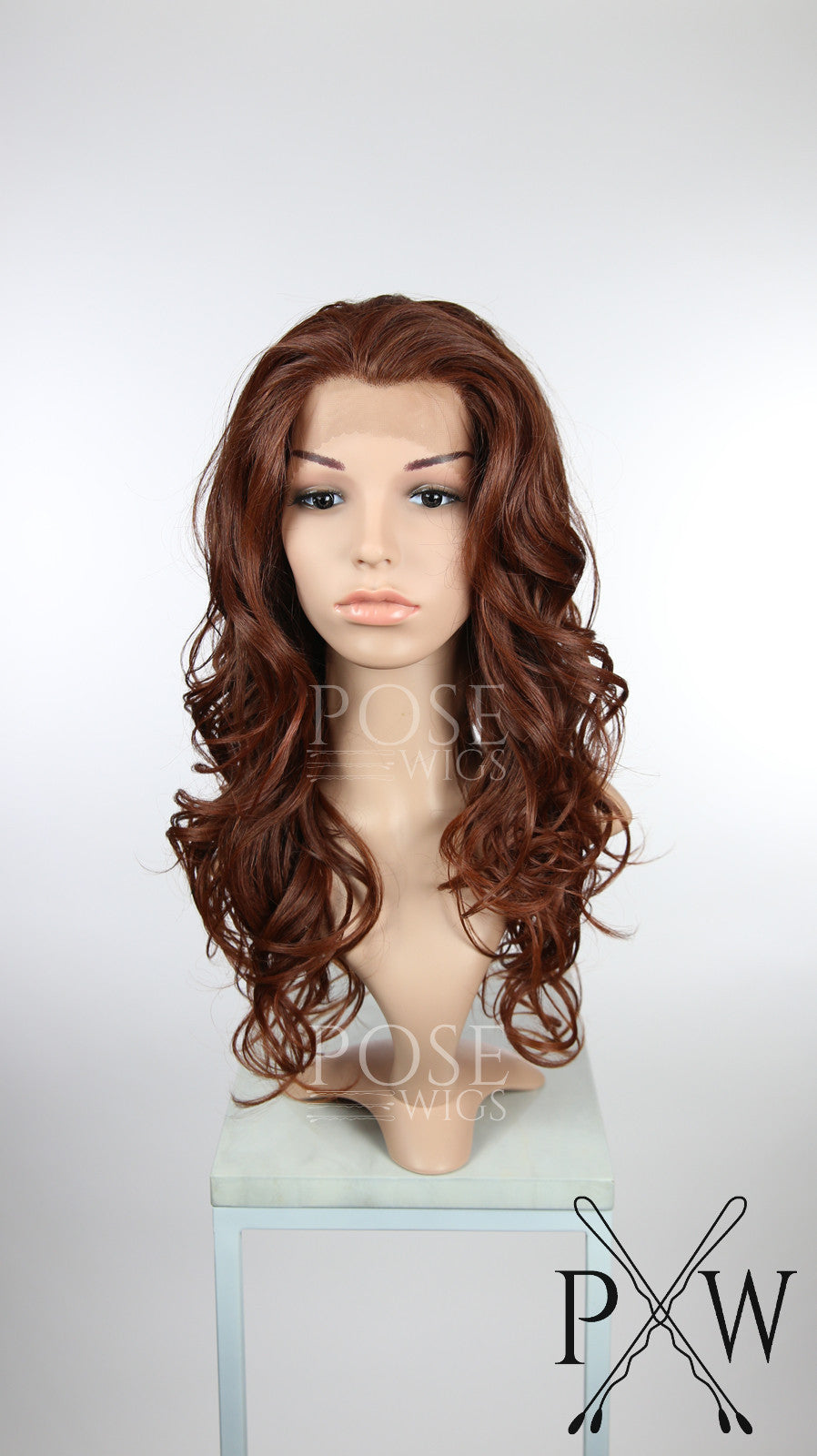 Red Long Curly Lace Front Wig - Lady Series LLSOF90 – Pose Wigs