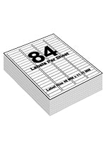 84 Labels per A4 Sheet, 46mm x 11.11mm