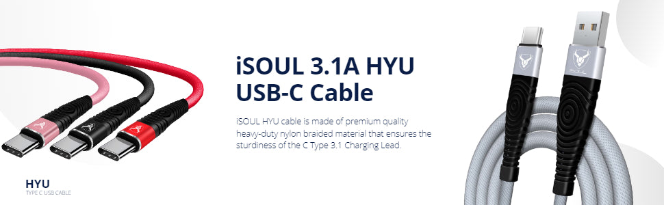 iSOUL 3.1A super fast HYU USB-C Cable