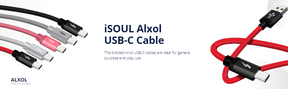 iSOUL Alxol braided USB-C Cable