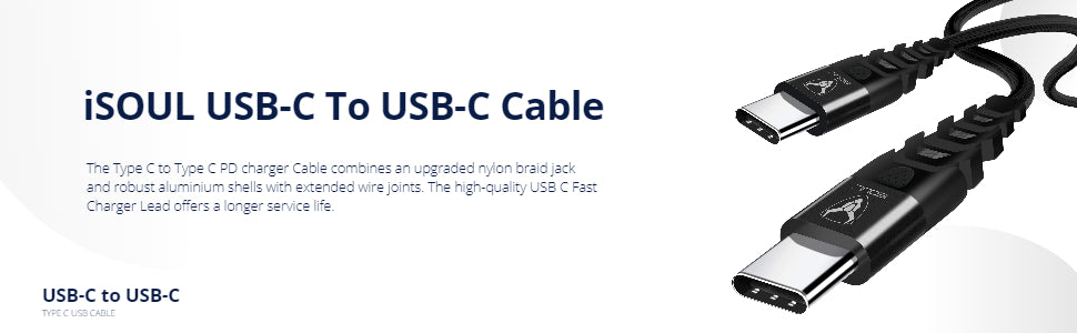 iSOUL Fishnet USB-C To USB-C Cable