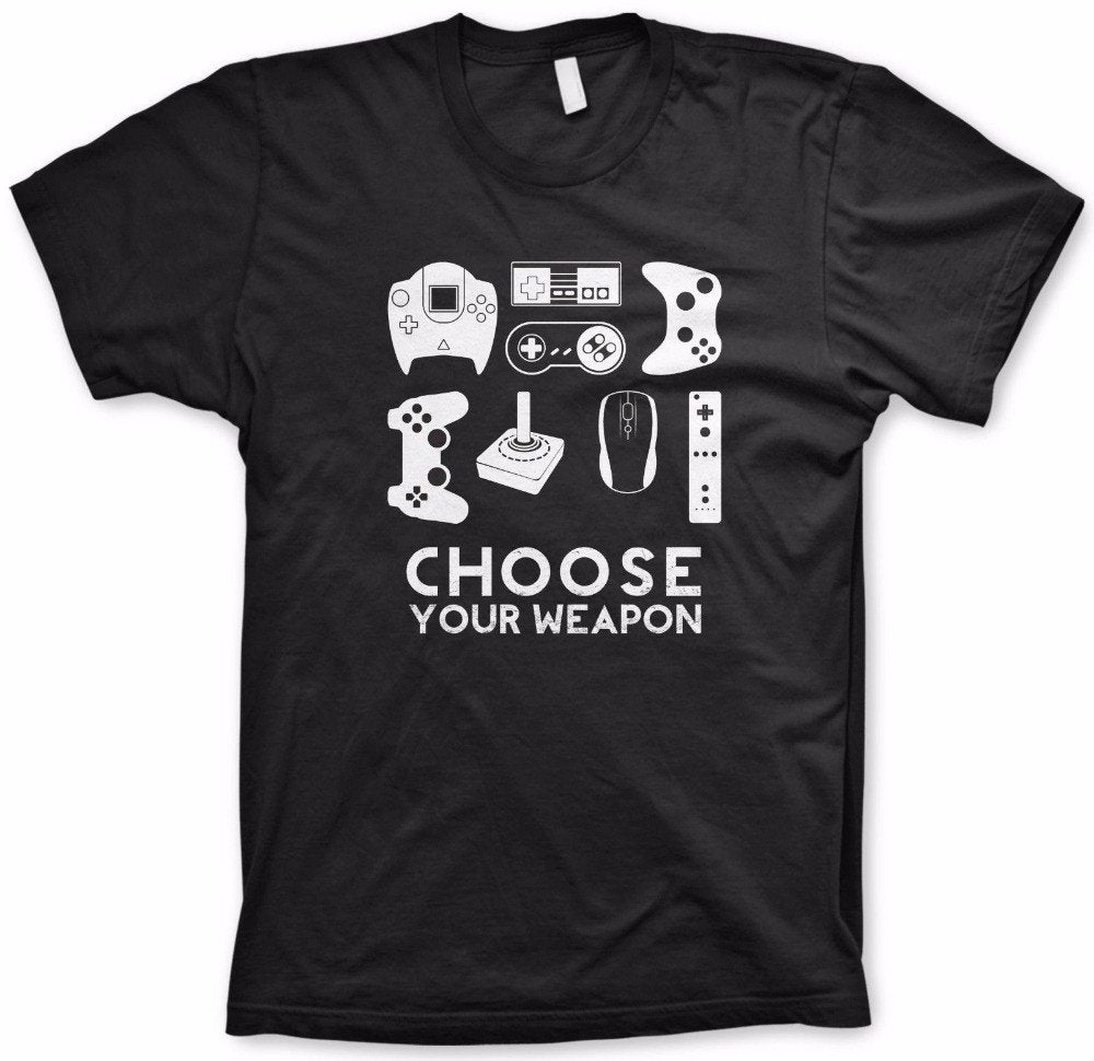 Gamer T Shirt Choose Your Weapon Kill Ping Online Store