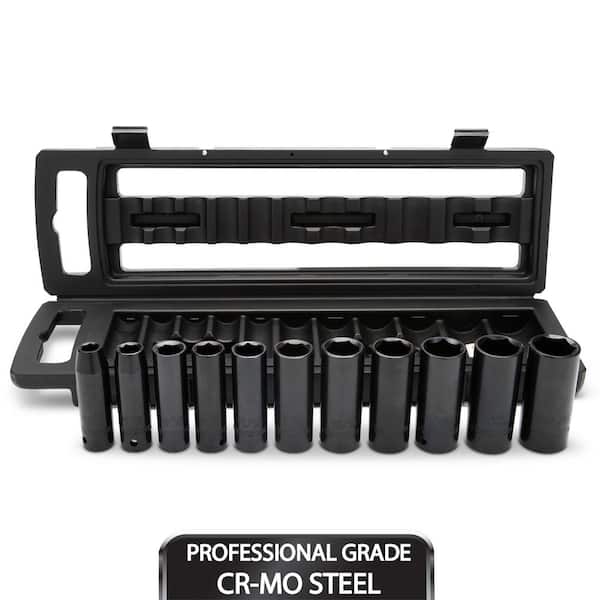 HUSKY 11PC 1/2" DR MM DEEP IMPCT SET (H2DMMI11PCSR)
