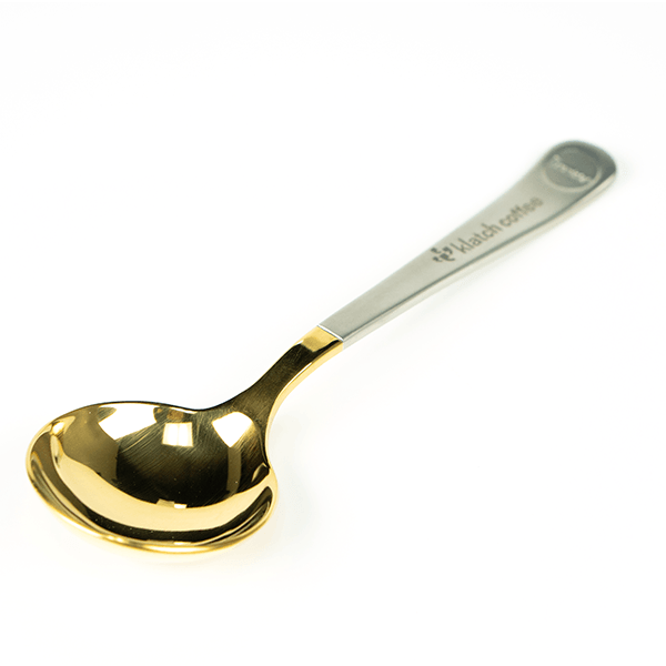 25th Anniversary Engraved Gold Plated Spoon With Klatch Coffee Logo