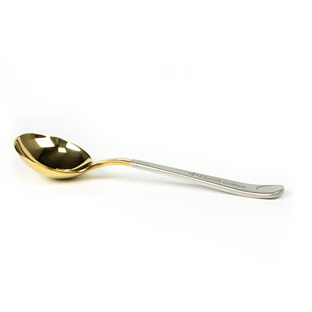 25th Anniversary Engraved Gold Plated Spoon With Klatch Coffee Logo