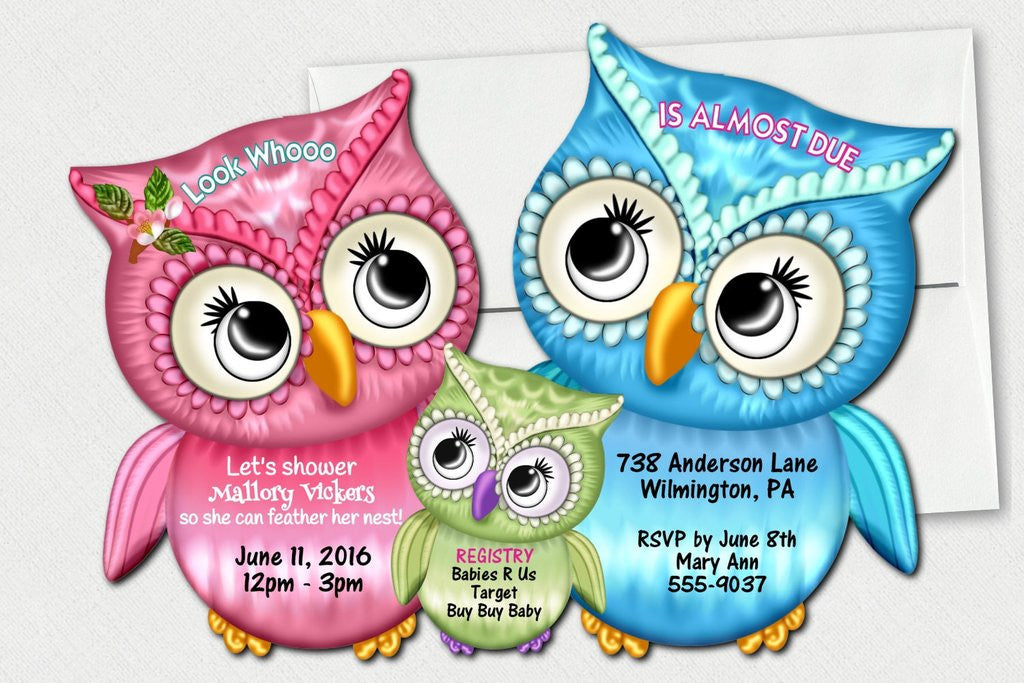 Blog Baby Shower Wedding Invitations Tagged Owl Baby Shower