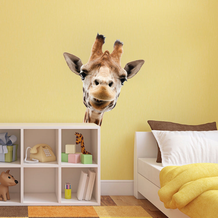 Giraffe Wall Sticker Animal Wall Decor Removable Safari Wall Decal Kid