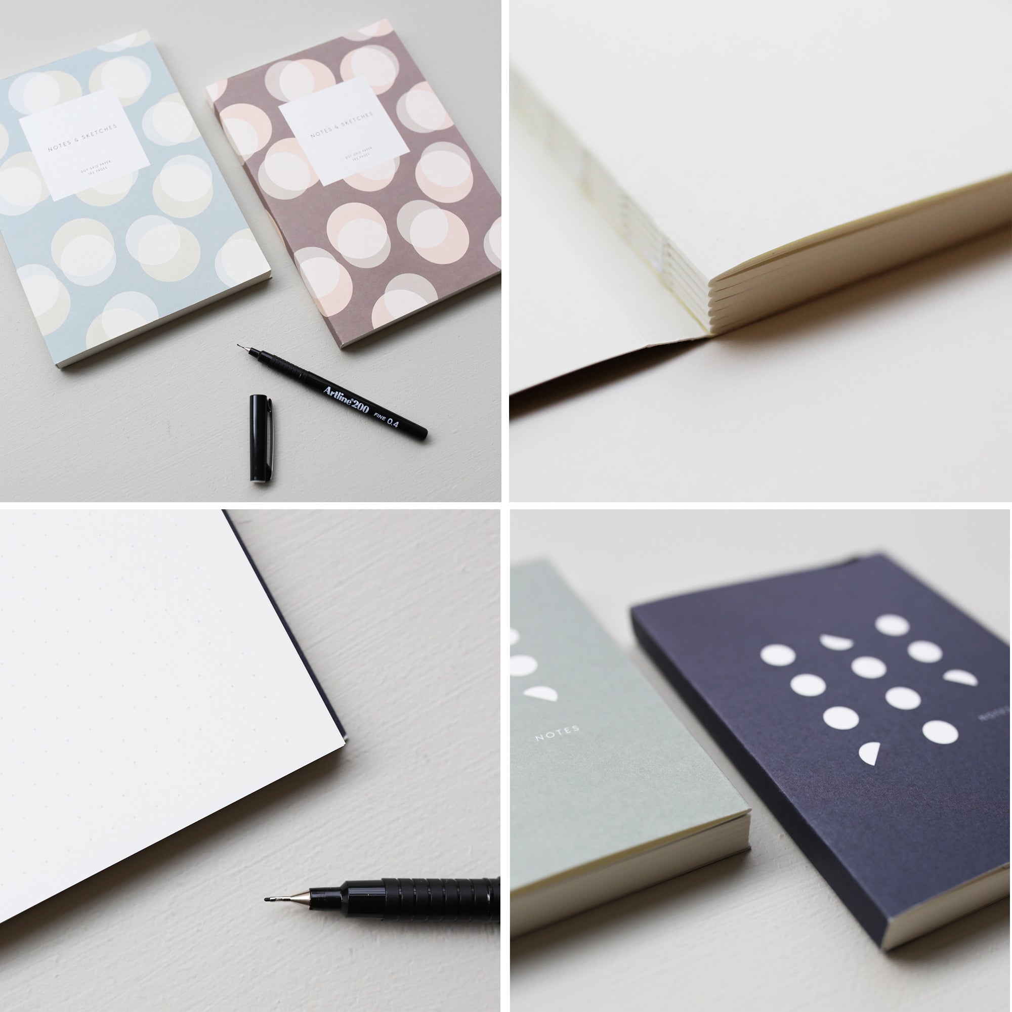 Open flat notebooks