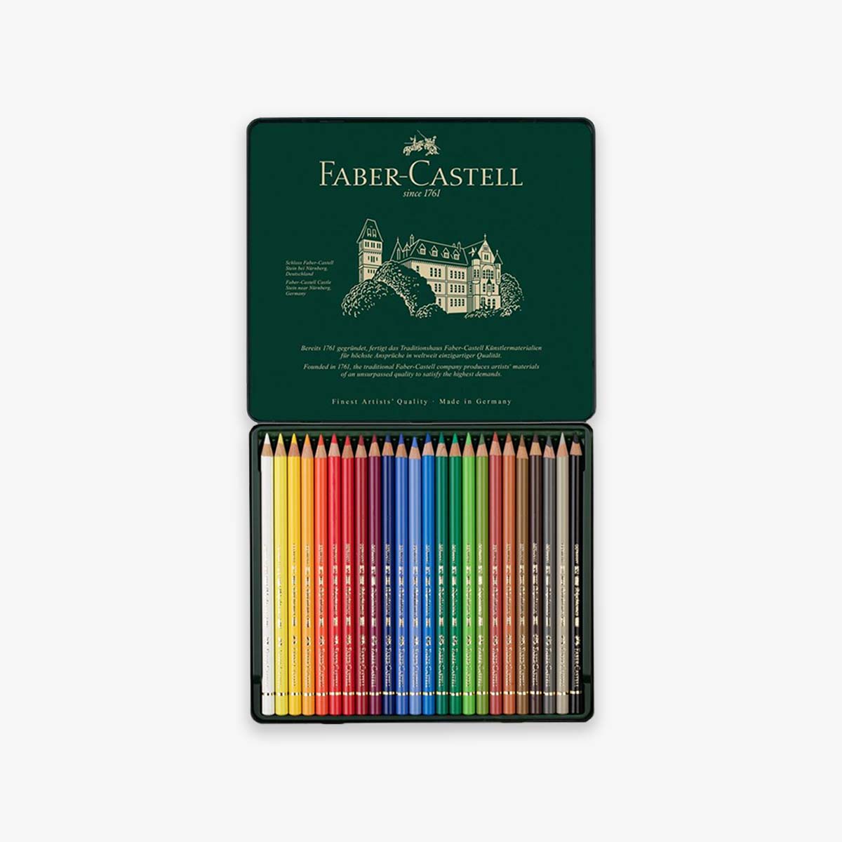 Набор акварельных карандашей faber castell albrecht durer 72 цвета в деревянном пенале