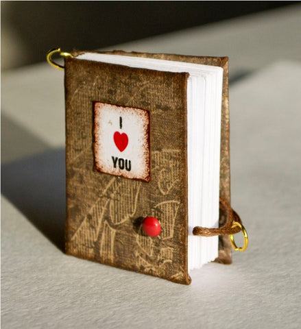 miniature valentines day notebook