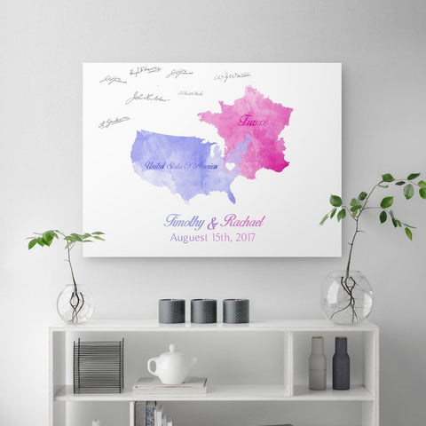water color country canvas