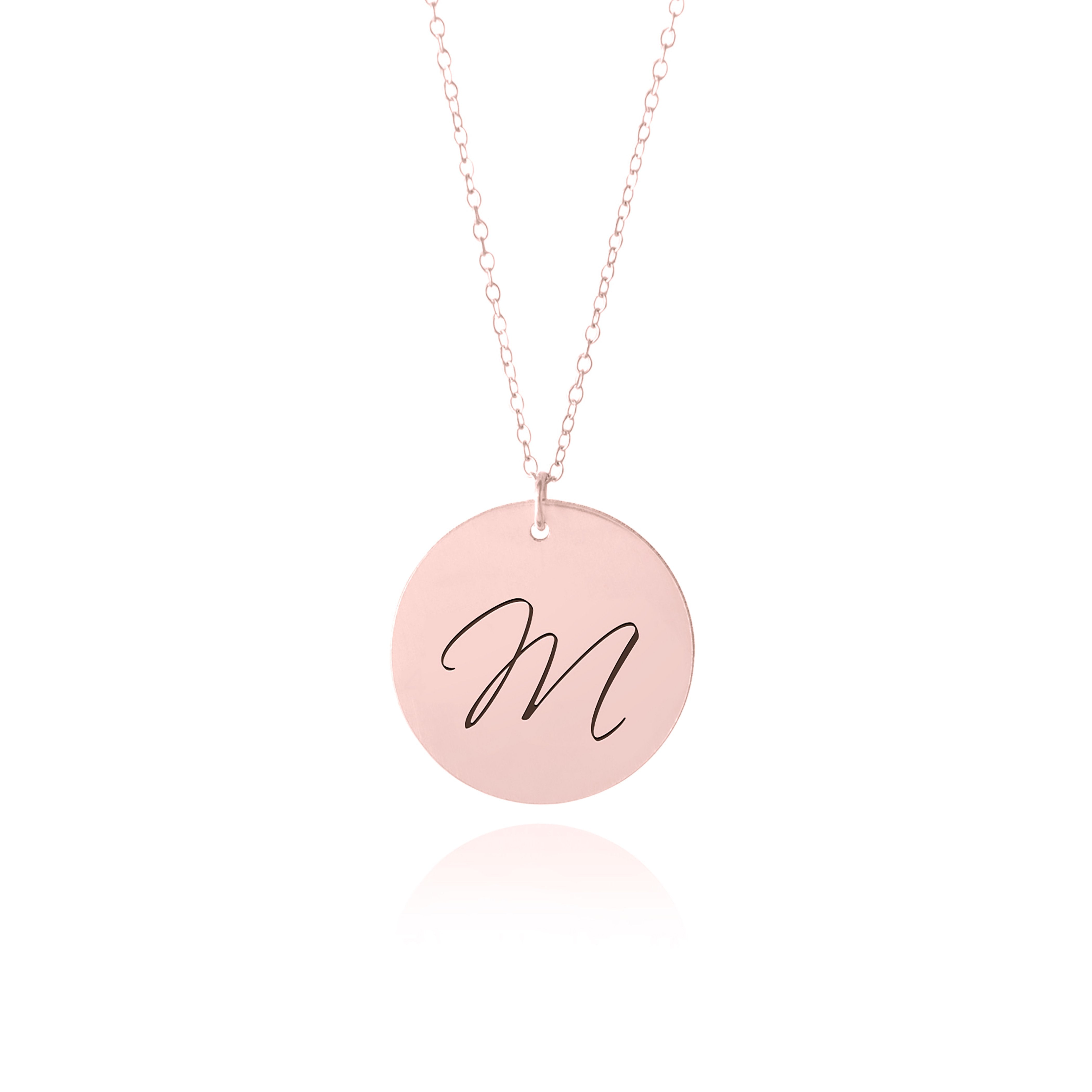 Rose Gold Initial Necklace | Sincerely Silver