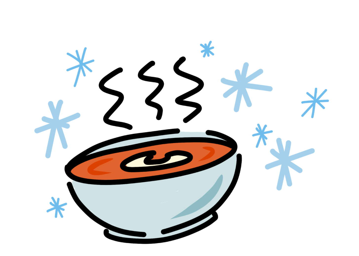 Illustration of soup for World Giving Day