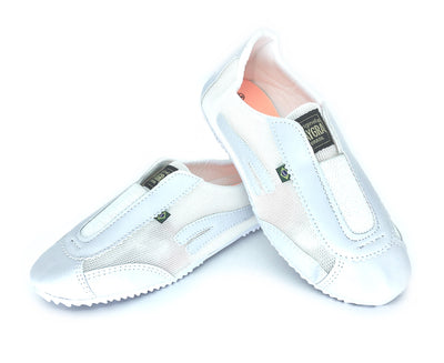 Slim Sneaker White with Elastic Band strip