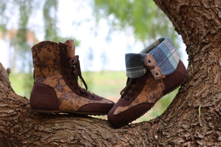 Bi-Boot, the convertible boot by TAYGRA, flowery brown 