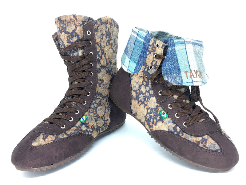 Bi-Boot, the convertible boot by TAYGRA, flowery brown 