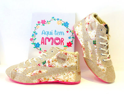 Picture of Mid-top - Floral Glitter