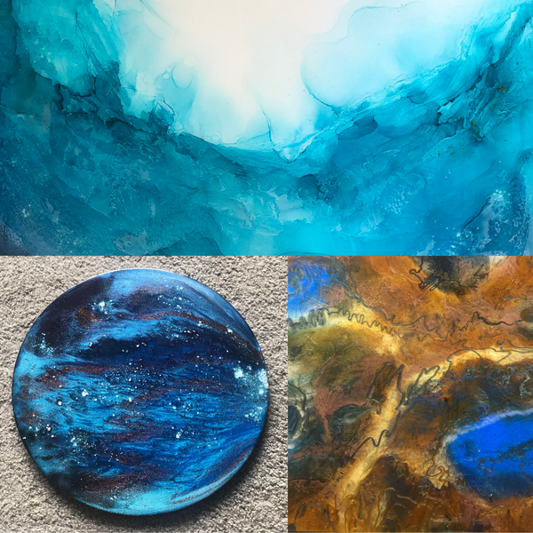 Resin Painting at THE SPACE gallery