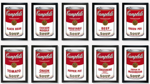 Campbell Soup Cans(1962) by Andy Warhol