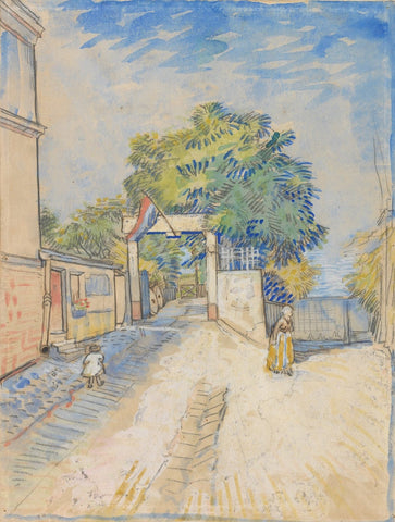 Entrance to the Moulin de la Galette - by Vincent van Gogh